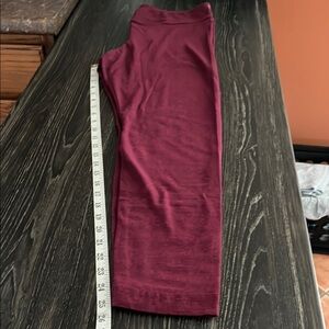 Time and Tru Women's Leggings - Burgundy